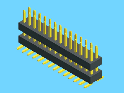 PH1.0 Series-2双排双塑贴片排针系列连接器